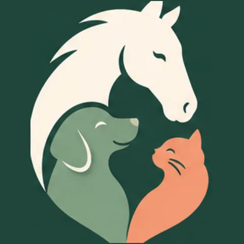 The MyGroom app icon: a horse, dog and cat together