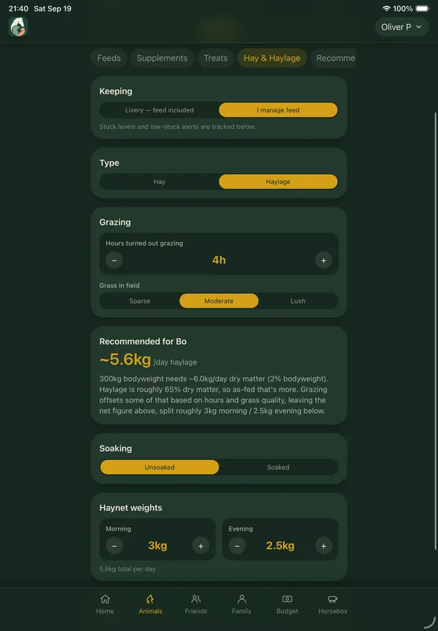 Hay and haylage calculator